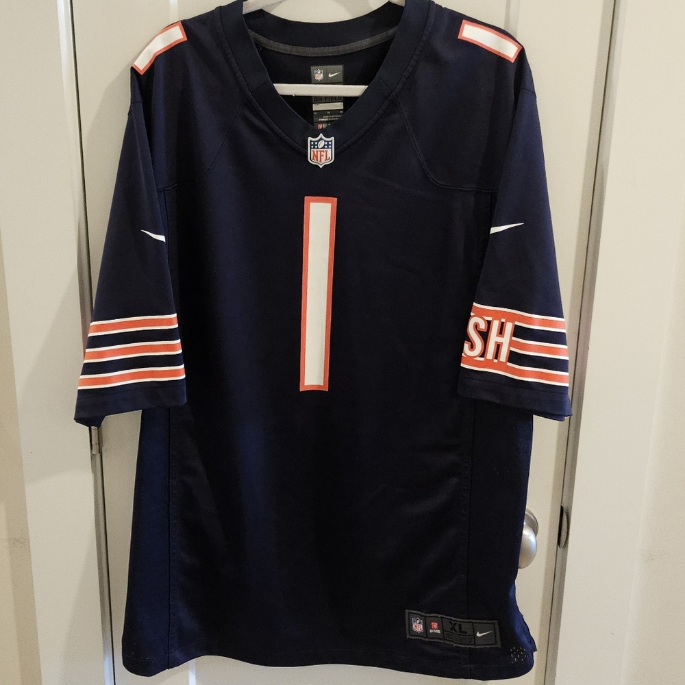 Nike 2020 Chicago Bears #1 Justin Fields Football Jersey Size XL - 566768